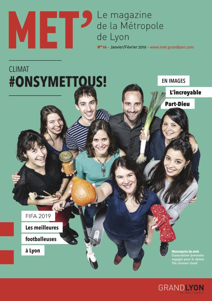 page de couverture MET magazine de la métropole de Lyon ; écologie et climat, association lyonnaise