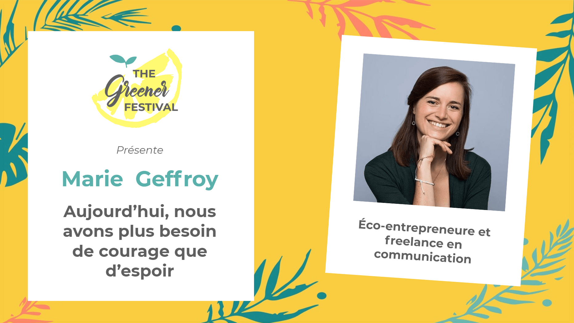 Marie Geffroy - The Greener Festival 2019